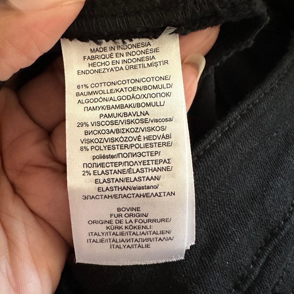 Lauren Ralph Lauren Premier Straight Jeans Women 10 Black Mid Rise Stretch Denim - Picture 10 of 10